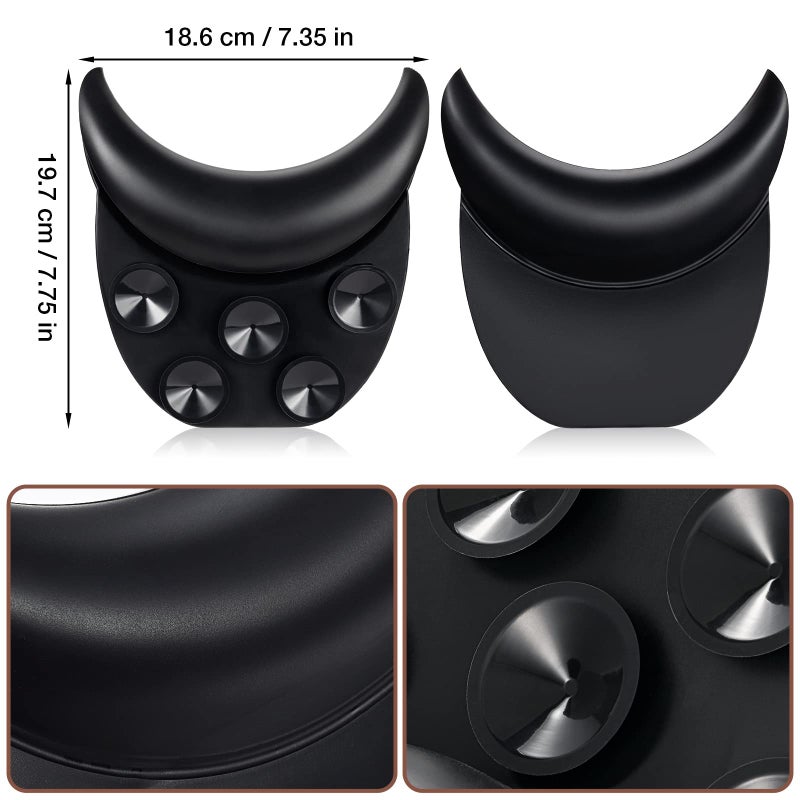 Noverlife Salon Neck Rest Cushion with Suction Cup  Non-Slip Soft Silicon Shampoo Bowl Neck Rest  Portable Hair Salon Shampoo Sink Gel Neck Pad  Hair Washing Sink Neck Support for Home Salon Basin - Image 3